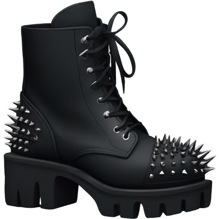 platform boots gothic with spikes emoji