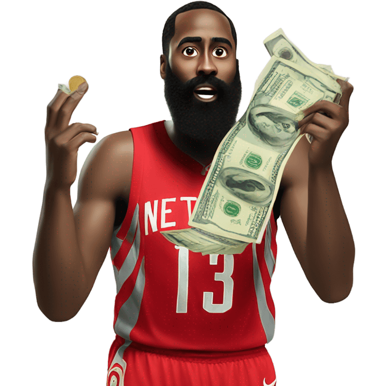 James harden throwing money  emoji