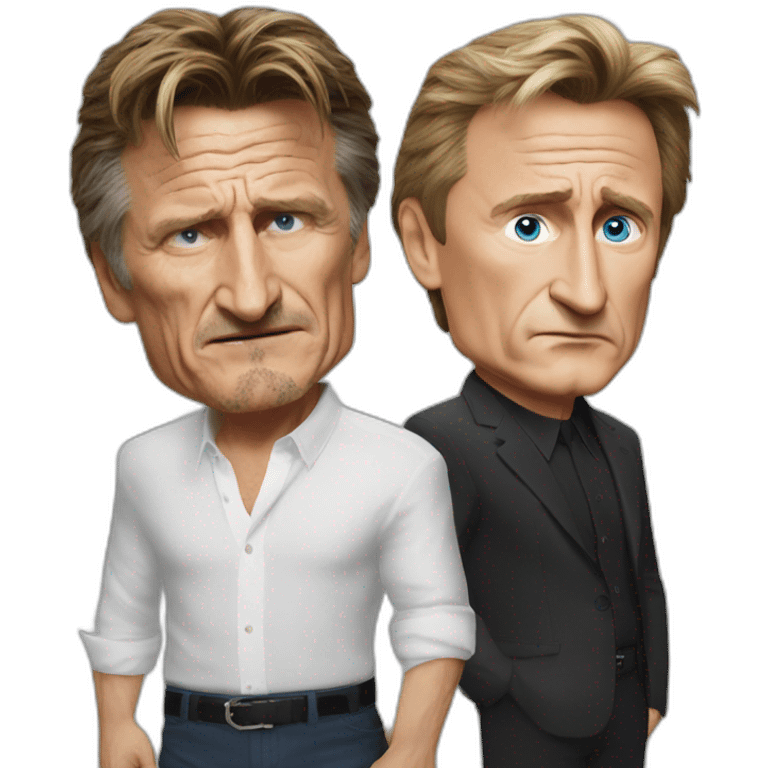 Sean penn fight with putin emoji