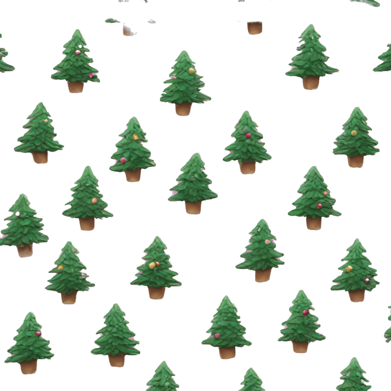 Christmas tree pink emoji