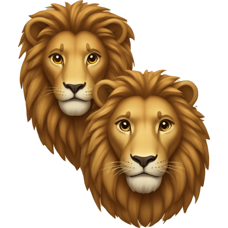 lion couple emoji