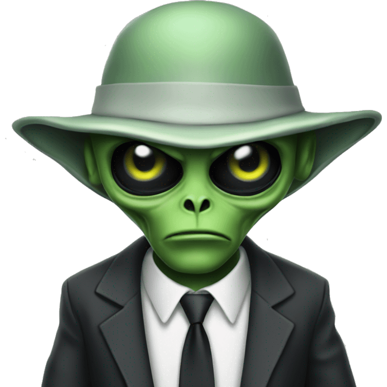 Gangster alien emoji