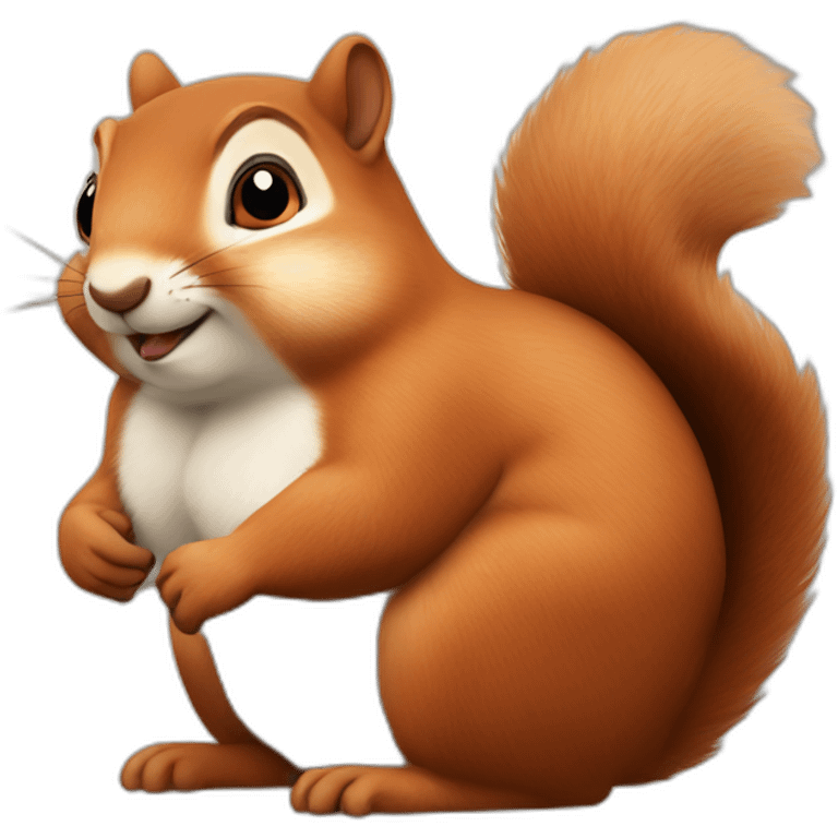 very fat squirrel emoji