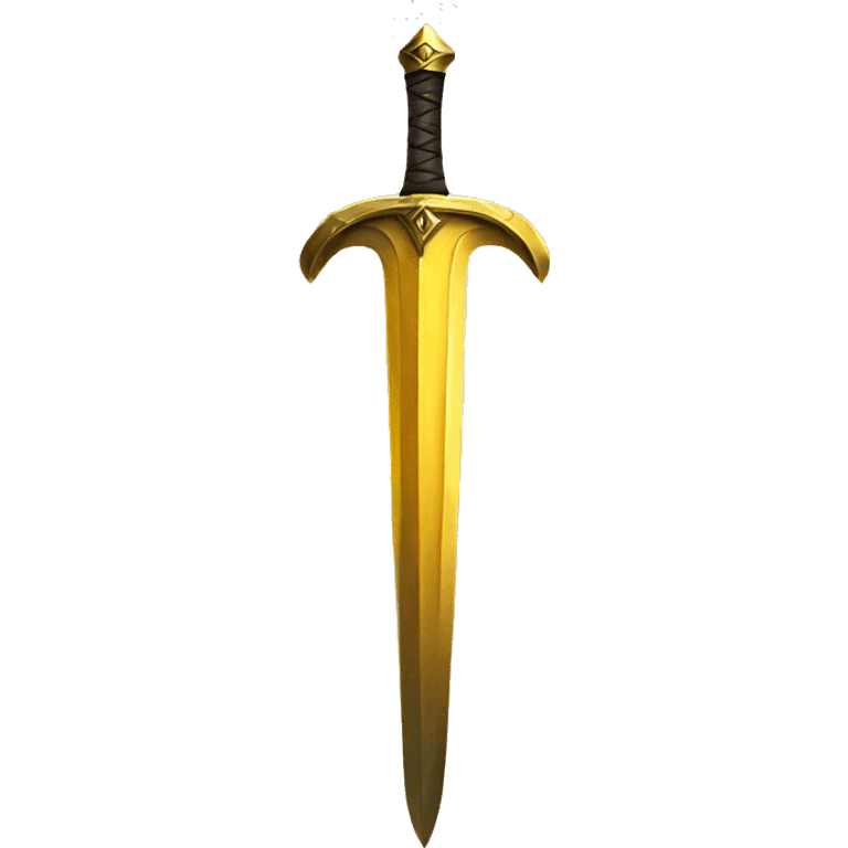 Yellow sword emoji