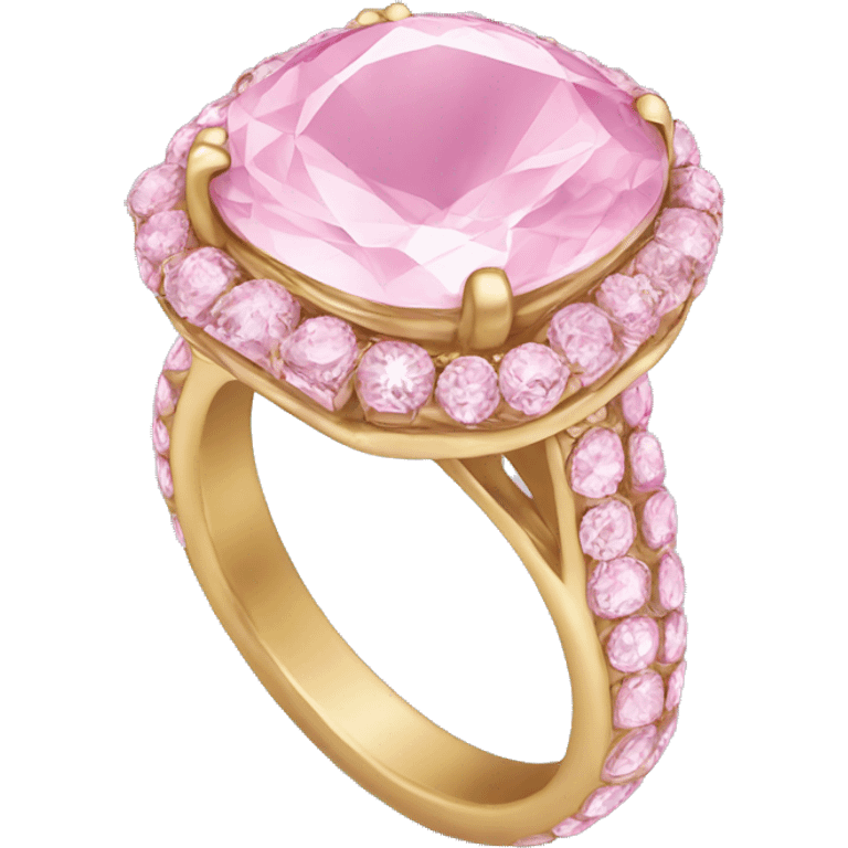 Pink engagement ring emoji