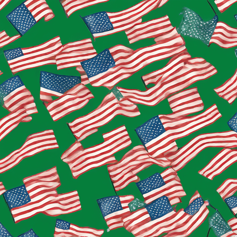 green usa flag for agricultural  emoji