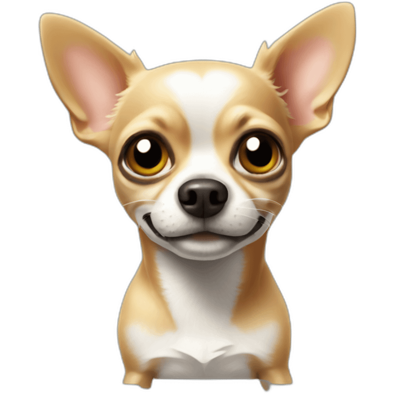 Chihuahua with spritz emoji