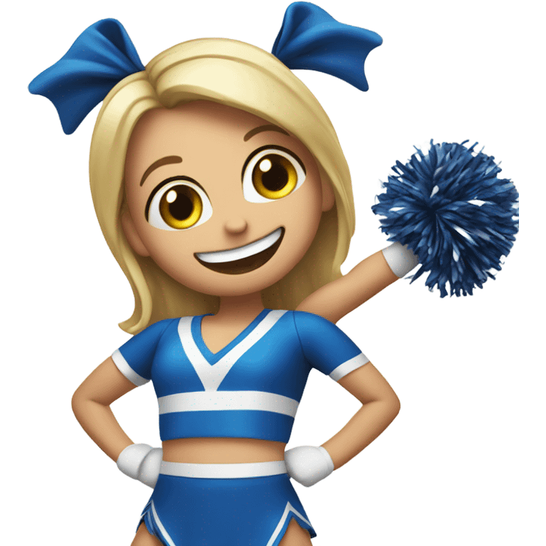 Cheer leader in a stunt emoji