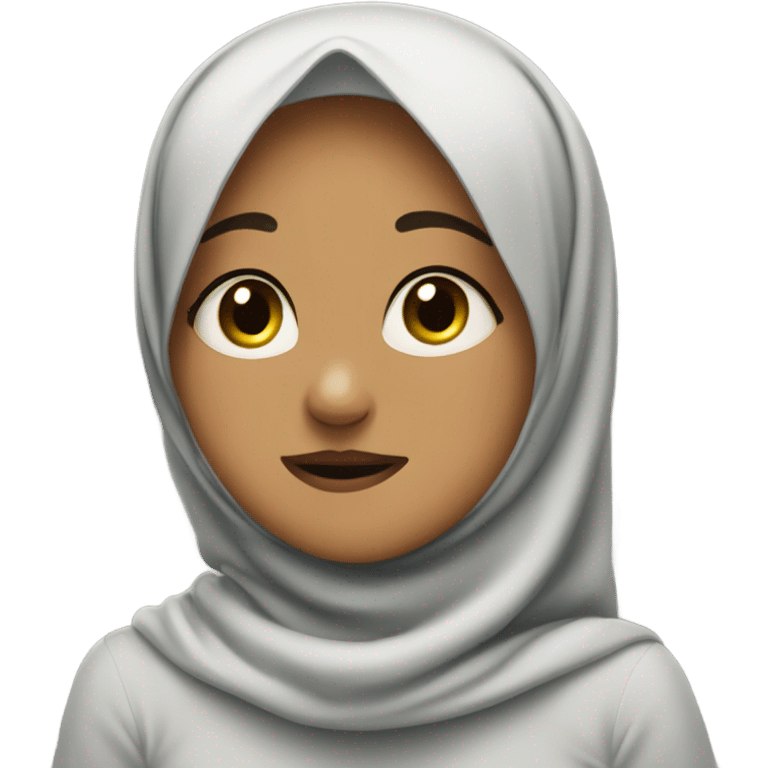 Muslim hijabi girl slapping her forehead 🤦‍♀️ emoji