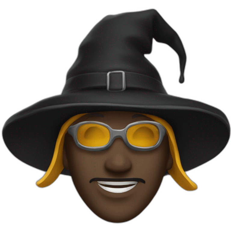 sorcière chapeau noir emoji