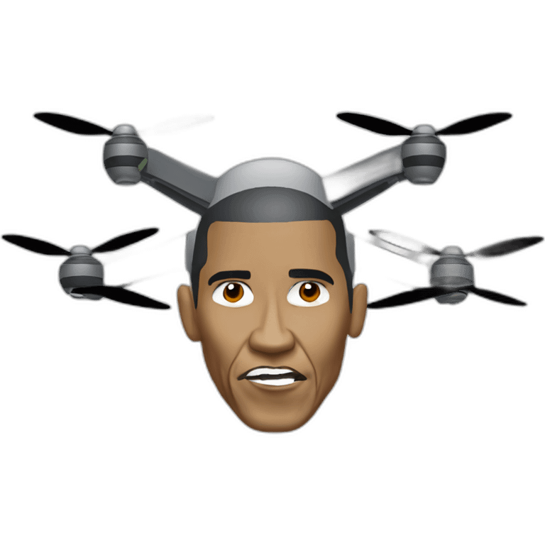 Obama as a strike drone victim emoji