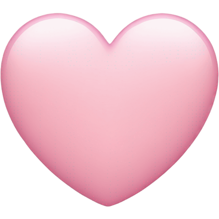 Cute light pink heart emoji