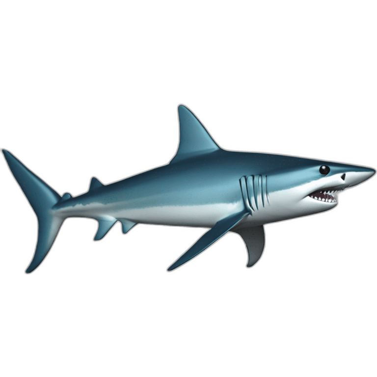 mako shark 3d wireframe emoji