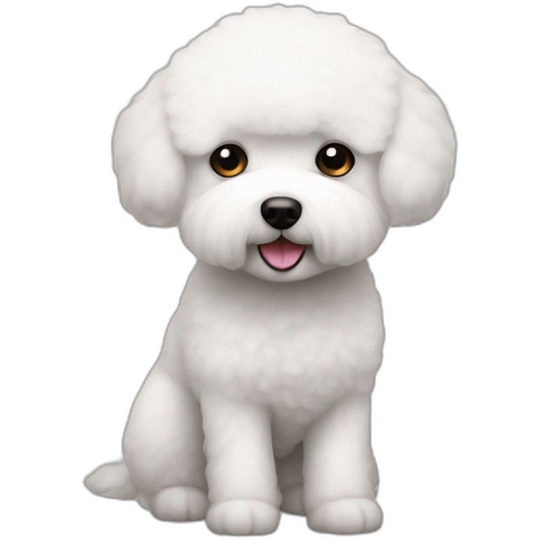 3 leg bichon frise emoji