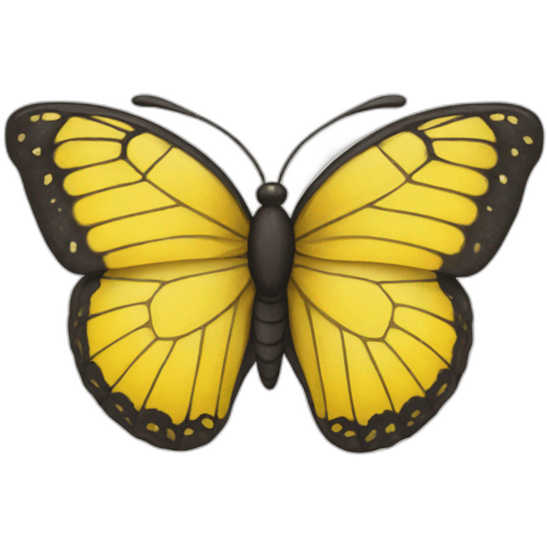 The yellow butterfly emoji