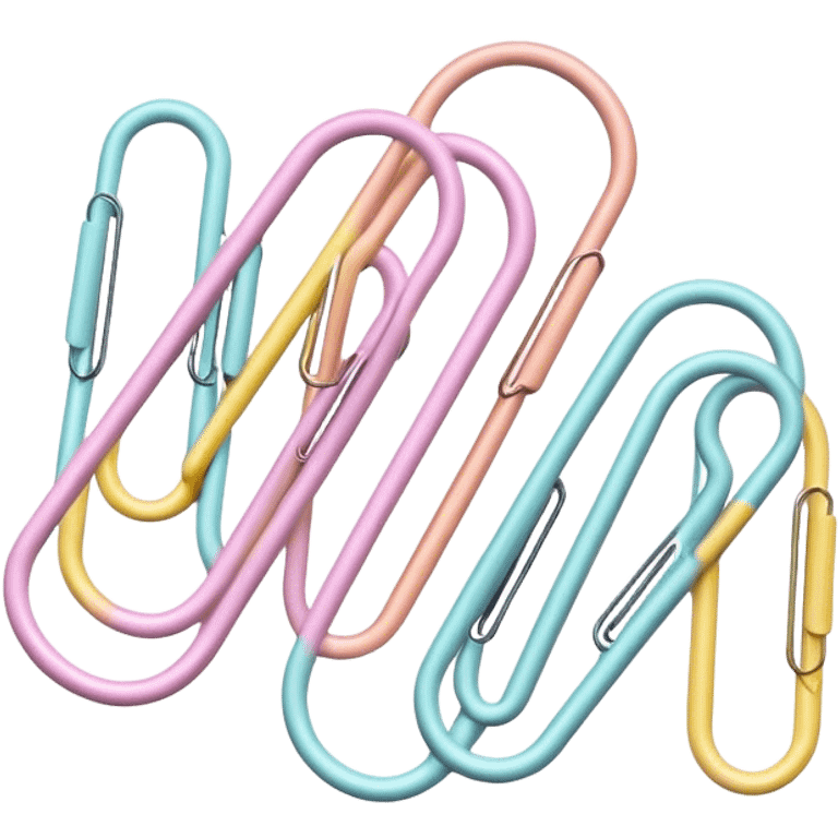 pastel paper clip emoji