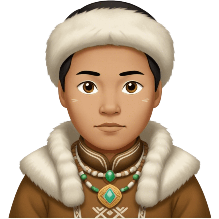 greenland citizen traditional outfit standing full scale emoji