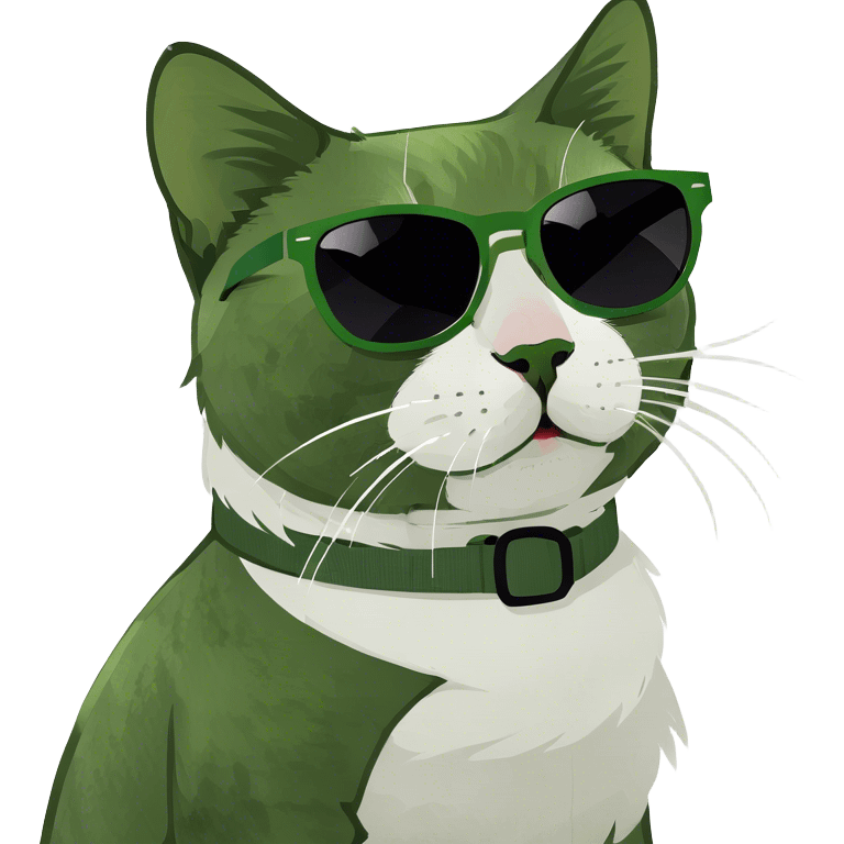 Cat with sunglasses emoji