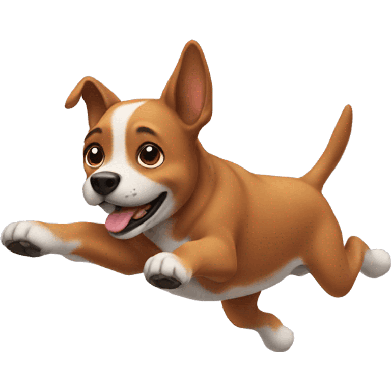 Dog flying  emoji