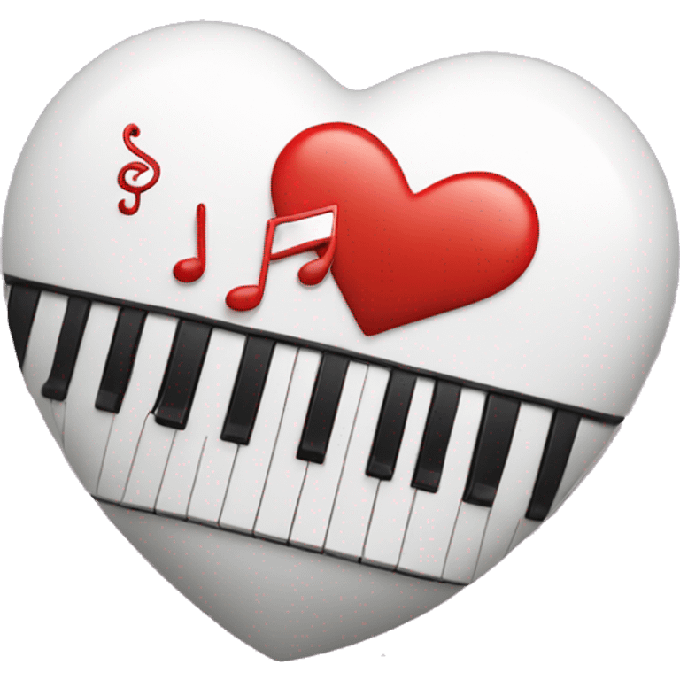 Love heart with music  emoji