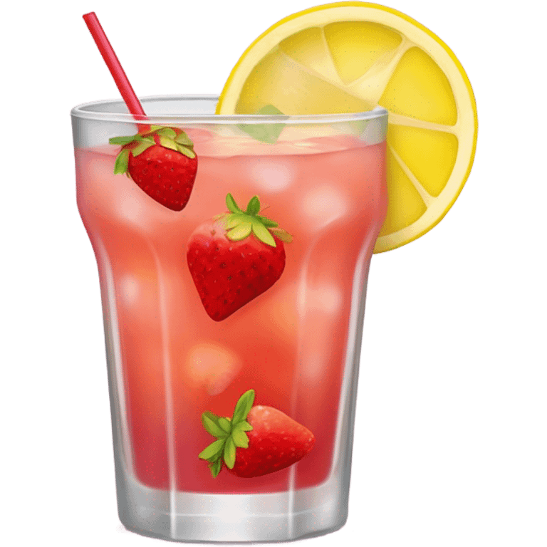 Strawberry lemonade  emoji