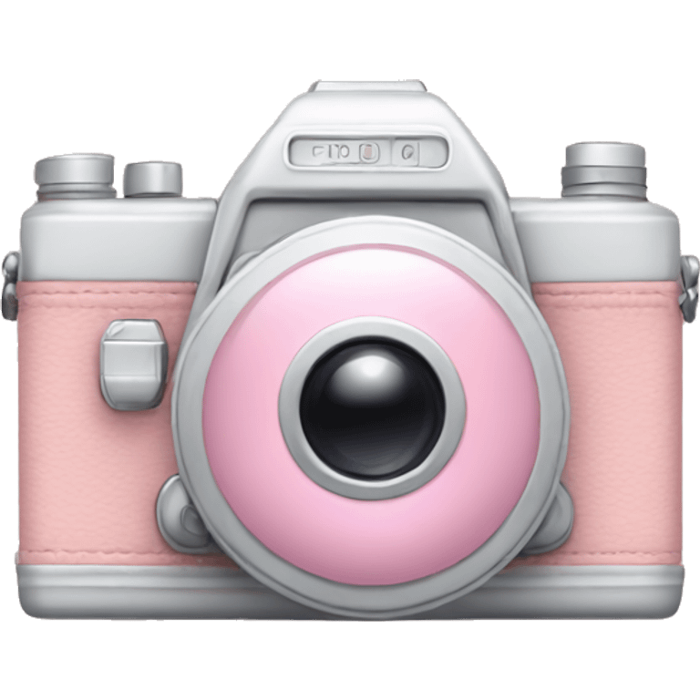 Pastel pink camera emoji