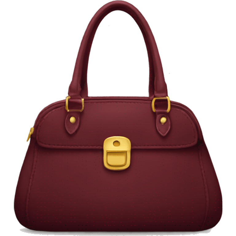 Maroon purse emoji