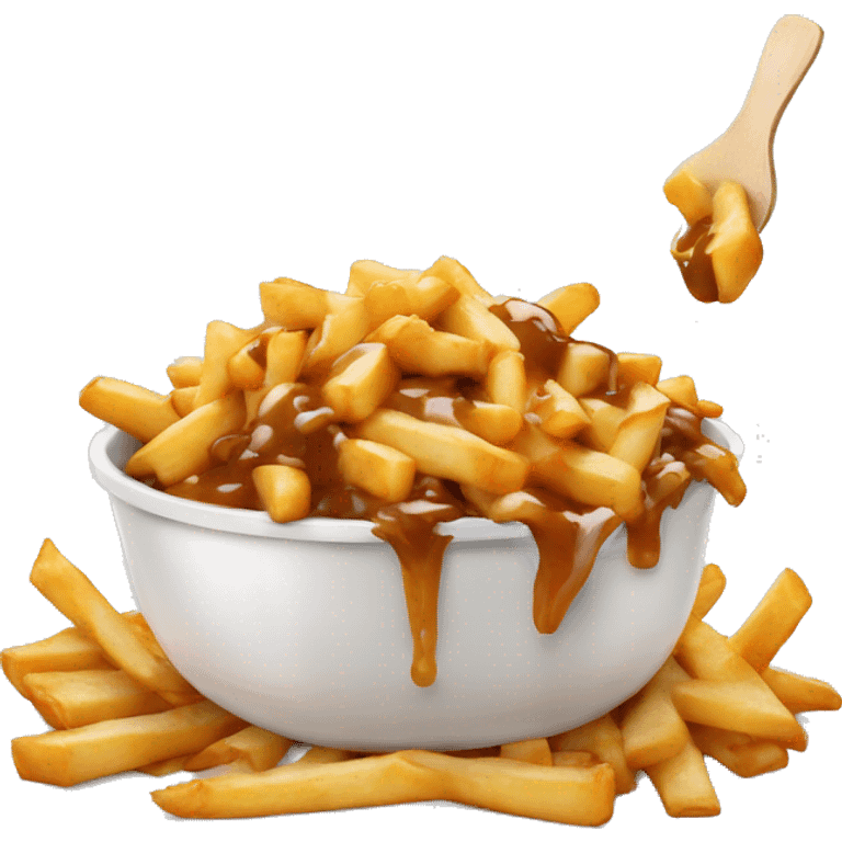 Poutine qui mange du poutine emoji