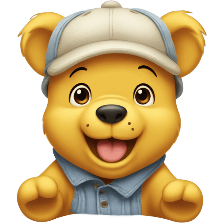 One cute Winnie the Pooh  emoji