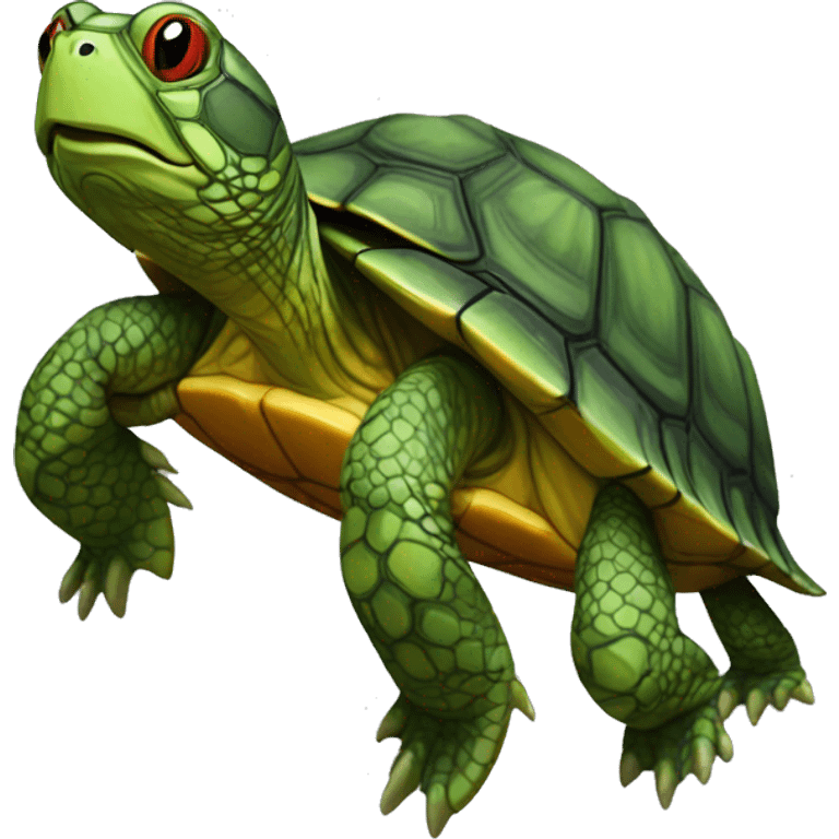 Red Eared Slider turtle terrapin emoji