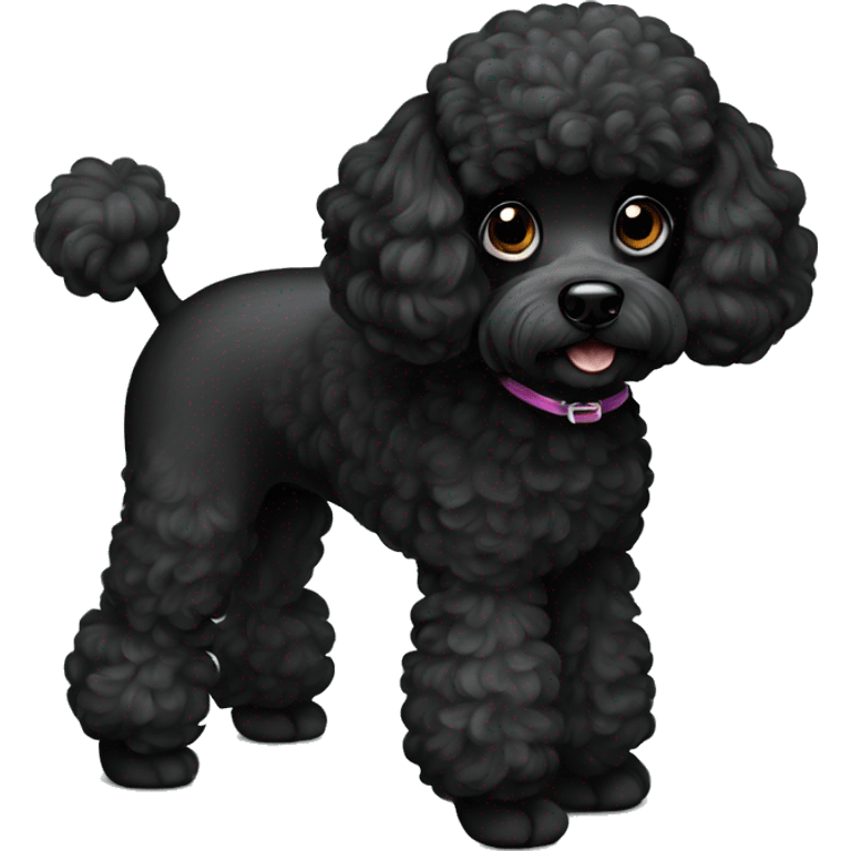 Black poodle  emoji