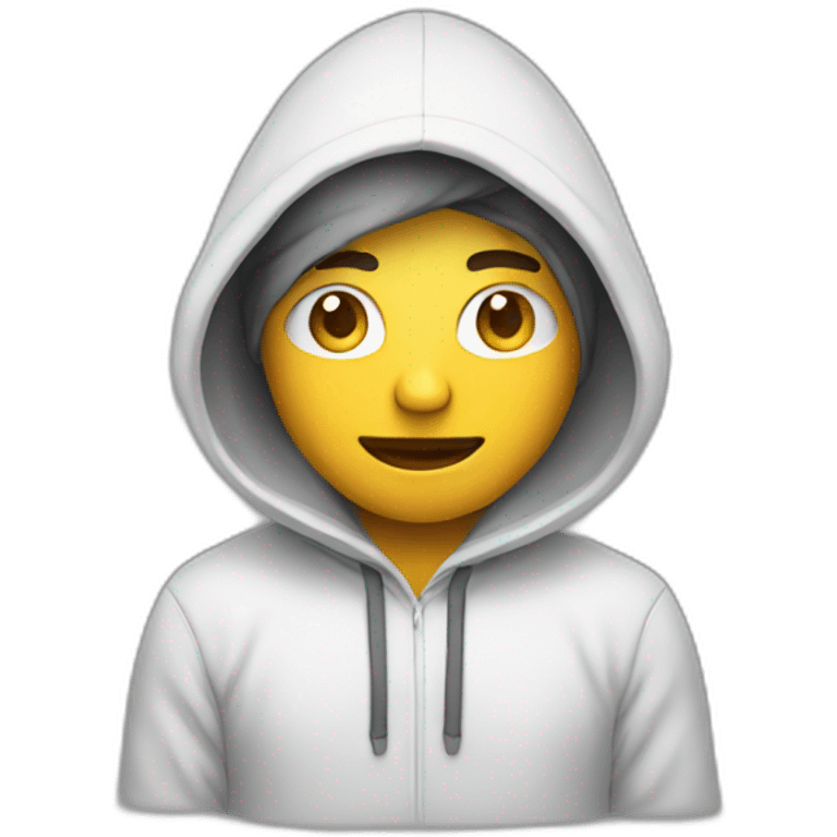 emoji  programmer with four hands in hoodie emoji