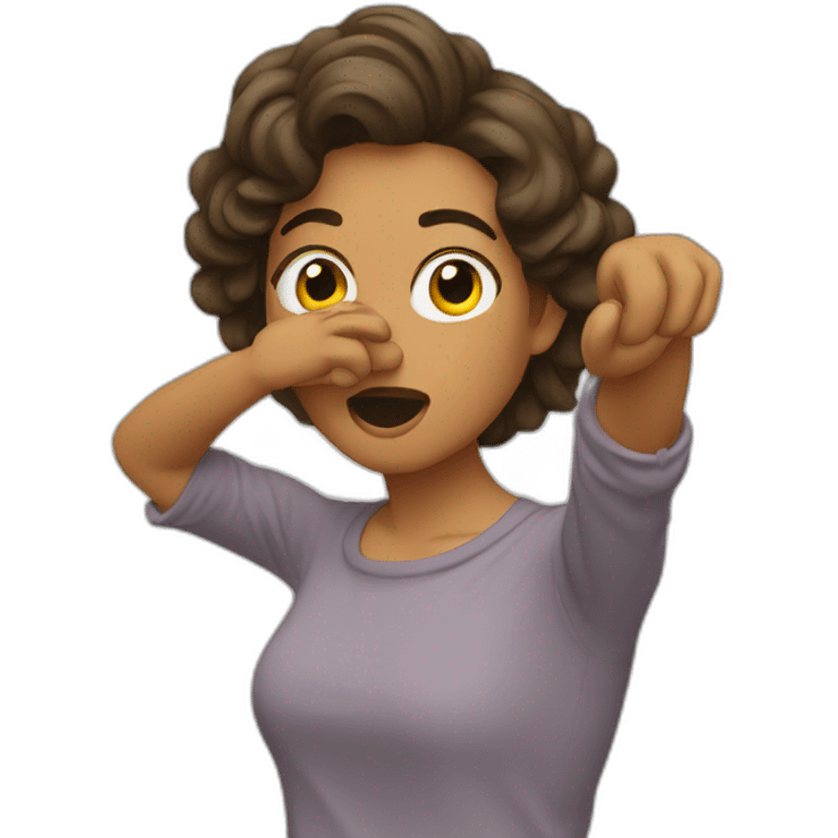 femme qui dab emoji