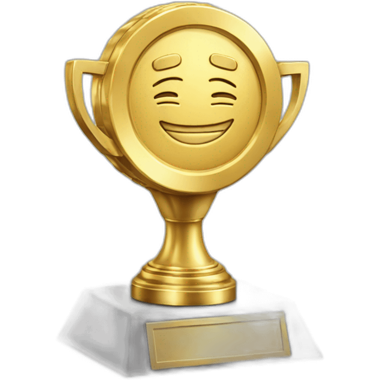 Round coin gold trophy emoji