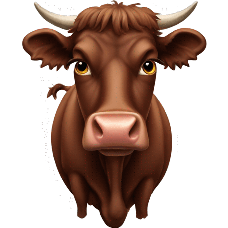 Aberdeen Angus Cow red emoji