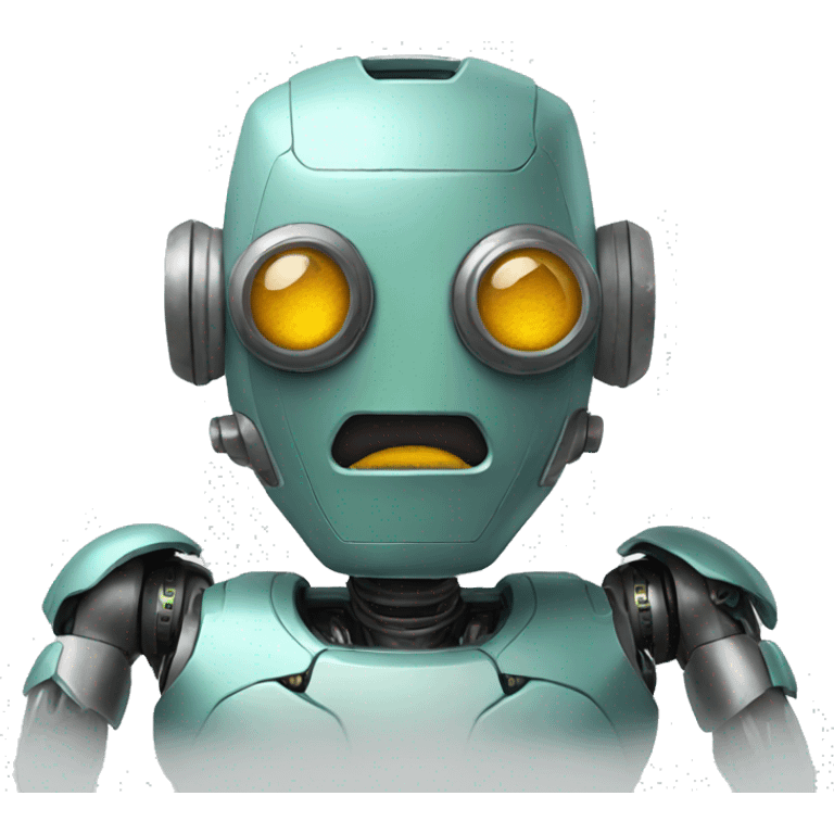 Stoned robot emoji