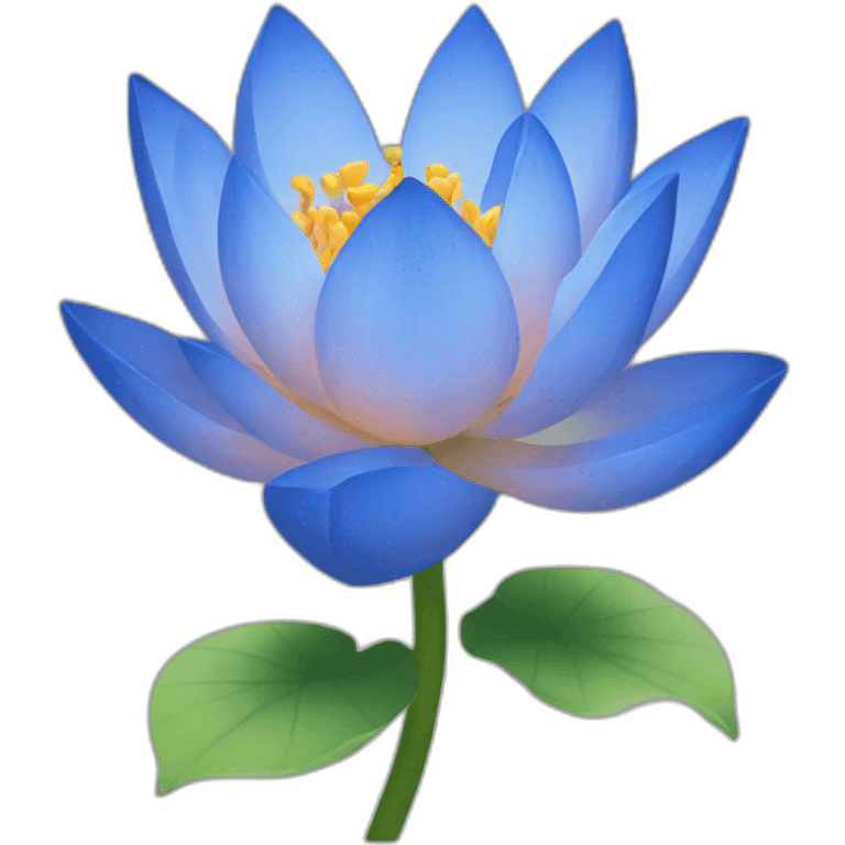 Blue lotus emoji