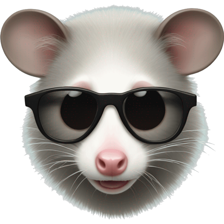 Opossum with sunglasses emoji