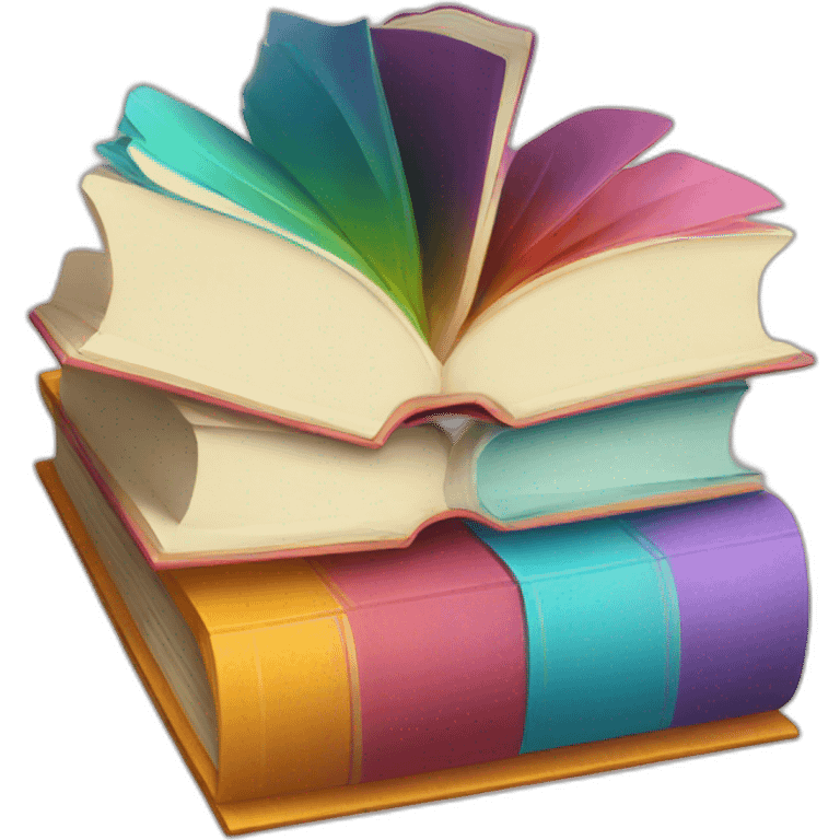 colorful book emoji