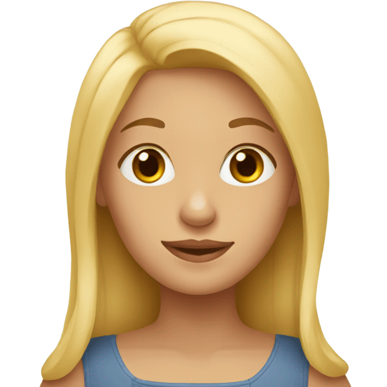 Blond girl with dachshund  emoji