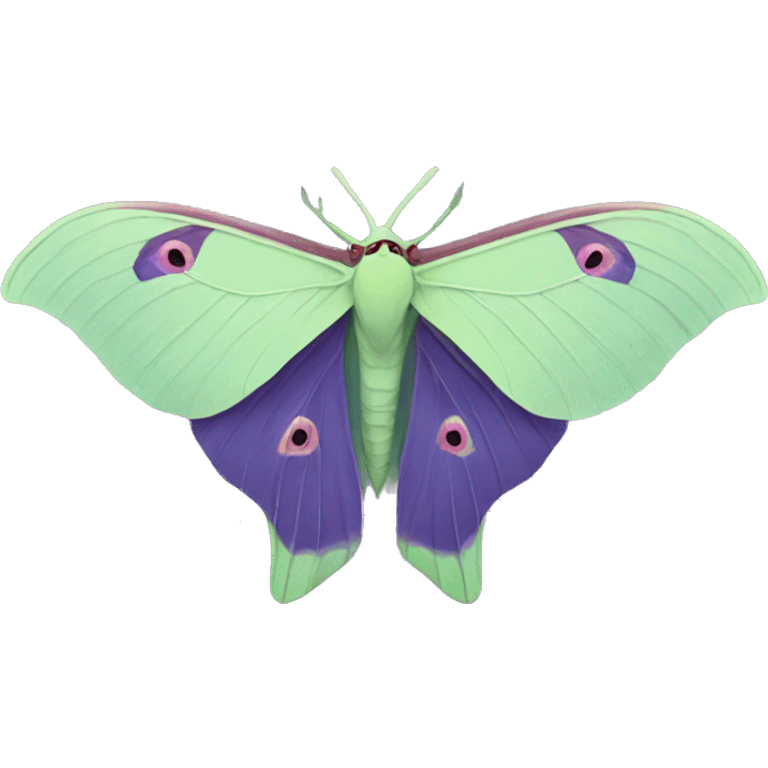 Purple luna moth emoji