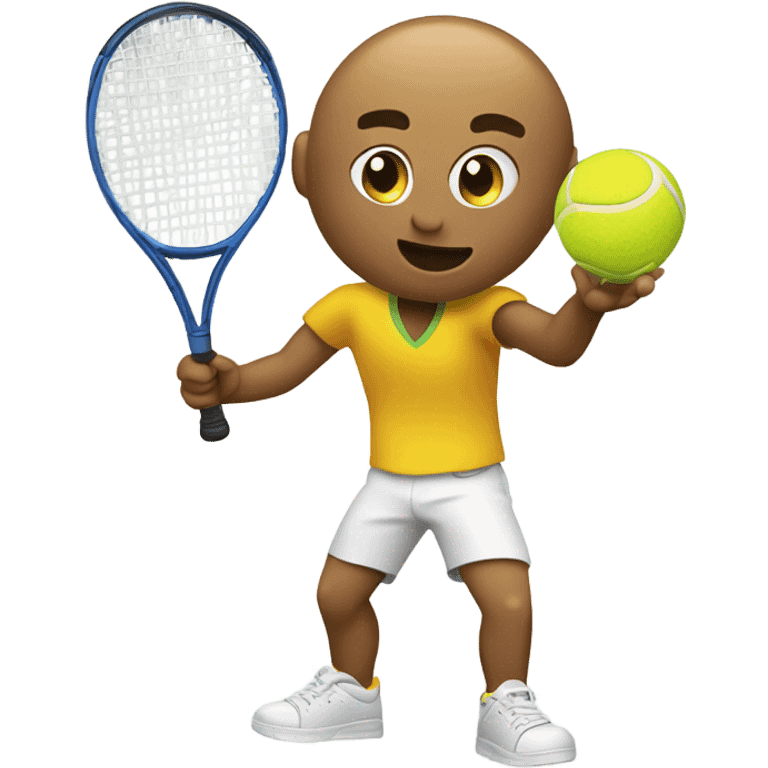 Me playing tennis emoji