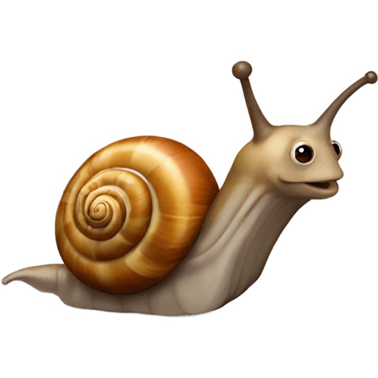 Snail moving fast emoji