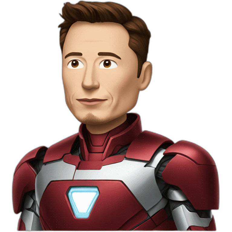 elon musk in iron man suit emoji