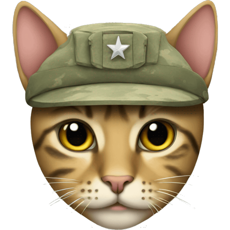 army cat emoji