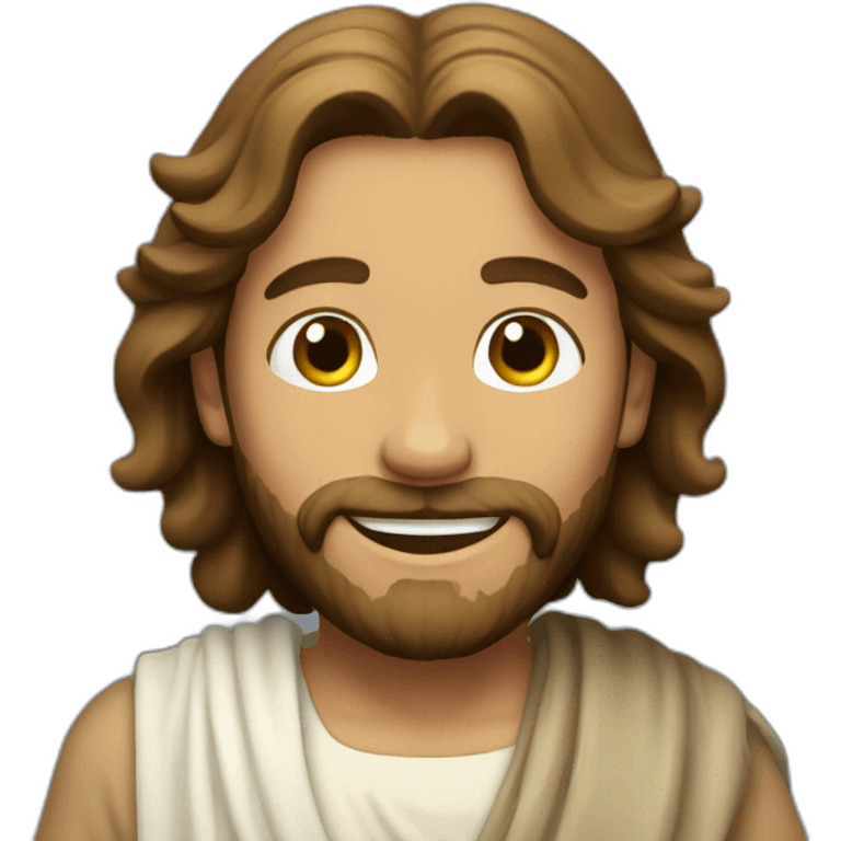 happy jesus emoji