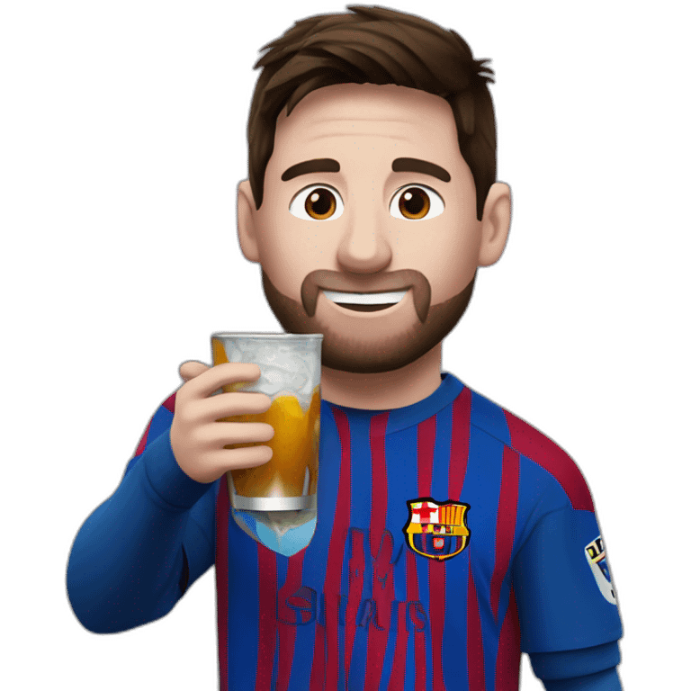 messi drinking mate emoji