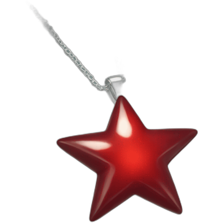 red star necklace emoji