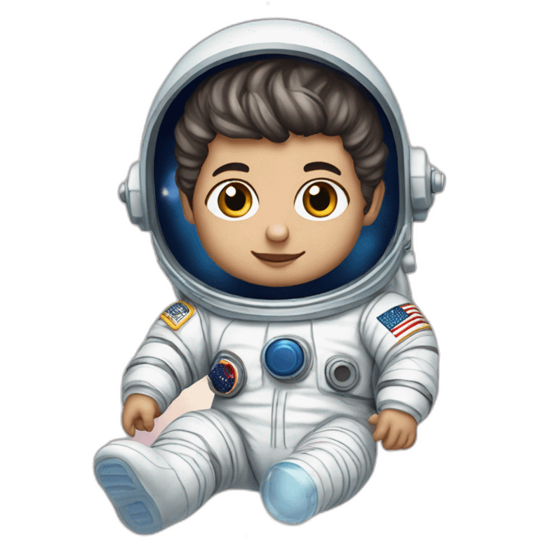 Zayn Malik as a baby with milk in an astronaut costumee emoji