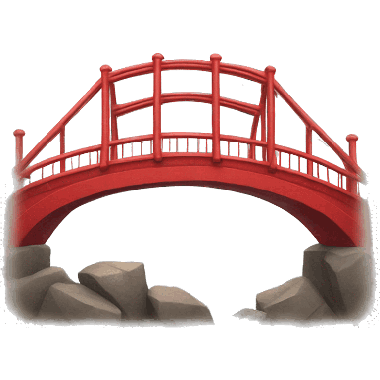 red bridge with 3 pilars, using this one as inspiration of the style 🌉 emoji